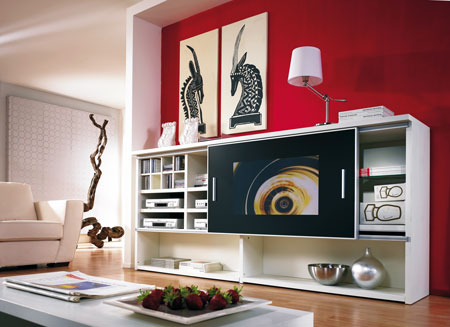 ad notam Fernseher in Glas- und Spiegeloberflaechen. Mit freundlicher Genehmigung von ad notam